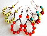 Wire and Bead Earrings