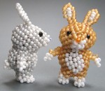 17527 3D Beaded Bunny