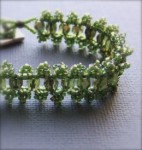 Olive Lace Beadwoven RAW Bracelet