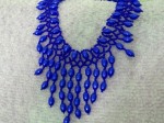 Blue Drops Seed Bead Necklace