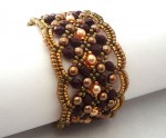 Maroon Seed Bead Bracelet