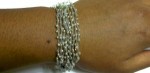 Crochet Beaded Chain Bracelet