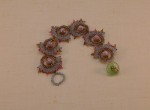 Ruffled Chain Seed Bead Bracelet