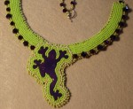 Bead Embroidered Frog