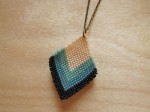 Brick Stitch Diamond Pendant