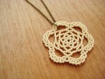 Lacey Seed Bead Pendant