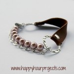 Leather Mixed Media Bracelet