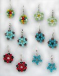 Beaded Flower Earrings