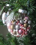 Pearl Bead Filled Ornament