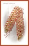 Right Angle Weave Pearl Cuff