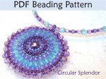 Circular Brick Stitch Pendant