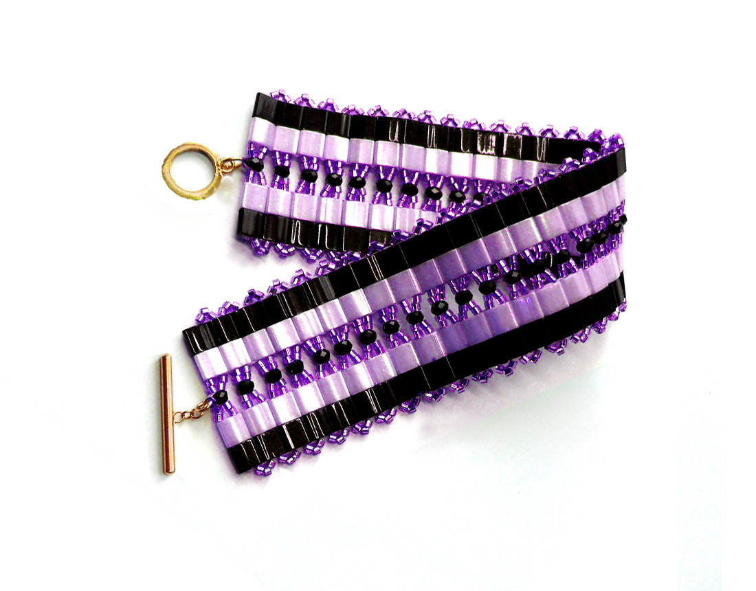 Free Tila Bead Jewelry Patterns, Bracelet, Tila Bead Tutorials, Drop