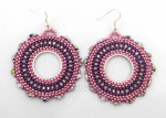 Circular Brick Stitch Earrings