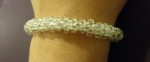 White Kumihimo Bracelet