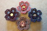 Herringbone Beaded Flowers