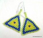 Peyote Stitch Triangle Earrings