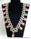 DIY Crystal Coral Necklace Beading Tutorial