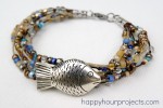 Fish and Seed Bead Bracelet