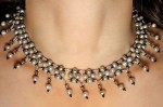 Pearl and Crystal Netted Necklace