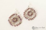 Crochet Wire Medallion Earrings