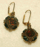 Captured Crystal Cubes Earrings