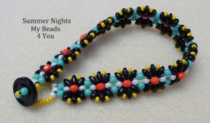 Summer Nights SuperDuo Beadwoven Bracelet