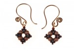 Drop Bead and Seed Bead Earrings