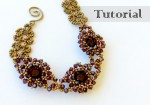 Beaded Bezel Chaton Bracelet Tutorial