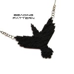 Crow/Raven Silhouette Brick Stitch Pattern