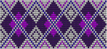 Purple Diamonds Bead Loom Pattern