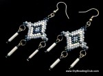  DIY Brickstitch Christmas Parol Earring Pattern