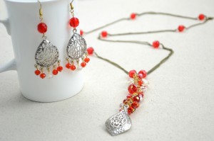 Swarovski Necklace and Earring Set