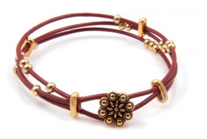 DIY -3 Strand Leather Bracelet