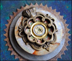 Mixed Media Medallion I