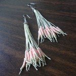 Seed Bead Tassel Earrings