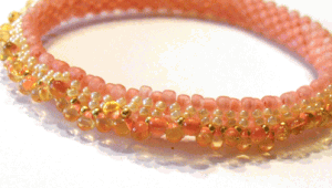 Cute And Easy Brick Stitch Bangle