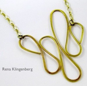 Dangerous Curves Wire Necklace