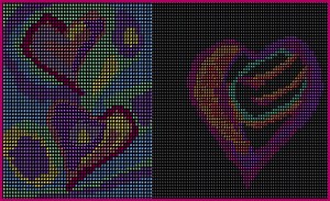 Two Heart Bead Patterns