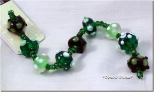 Easy Green Glass Bead Bracelet