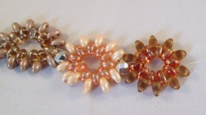 Twin Hole Beaded Flowers