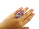 Twin Rigate Beaded Ring
