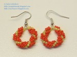 Beaded Spiral Rope Earrings