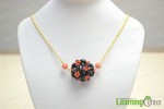 Beaded Ball Pendant Necklace
