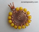 Beaded Spiral Pendant Tutorial