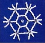 Bead Embroidery Snowflake