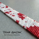 Free Blood Spatter Peyote Pattern