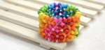 Rainbow Colored Right Angle Weave Bracelet 