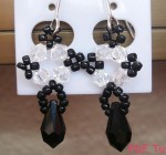 Black Teardrop Earrings