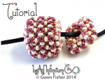 Puff Beads -- a beaded bead torus with Embellished Super Right Angle Weave 