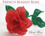 French Beaded Sweetheart rose